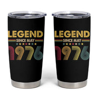 May 50th Birthday Tumbler Cup Legends Since May 1976 Retro Bday