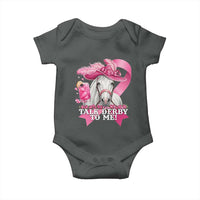 Talk Derby To Me Baby Onesie Funny Horse Racing Oaks Derby Day Pink Ribbon