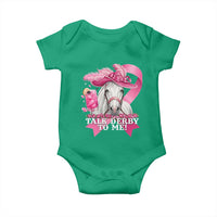 Talk Derby To Me Baby Onesie Funny Horse Racing Oaks Derby Day Pink Ribbon