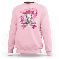 Talk Derby To Me Sweatshirt Funny Horse Racing Oaks Derby Day Pink Ribbon