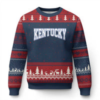 Kentucky Ugly Christmas Sweater Vintage Sports Design Kentuckian KY State