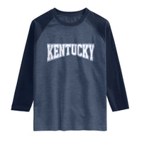 Kentucky Raglan Shirt Vintage Sports Design Kentuckian KY State