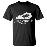 Kentucky Horse Map State Derby Day T Shirt