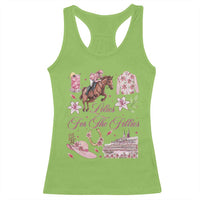 Derby Horse Racing Day Racerback Tank Top Lilies For The Fillies Stargazer Lily Flower