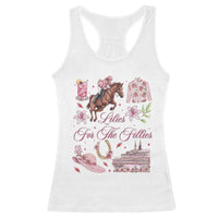 Derby Horse Racing Day Racerback Tank Top Lilies For The Fillies Stargazer Lily Flower