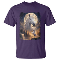Horse Neighing To The Moon T Shirt Vintage 90s Animal Horse Lover Equestrian