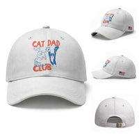 Cat Dad Club Baseball Cap Life is Better with Cats Fathers Day