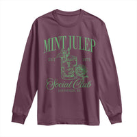 Mint Julep Social Club KY Funny Derby Cocktail Long Sleeve Shirt