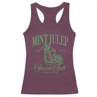 Mint Julep Social Club KY Funny Derby Cocktail Racerback Tank Top