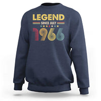 July 60th Birthday Sweatshirt Legends Since July 1966 Retro Bday