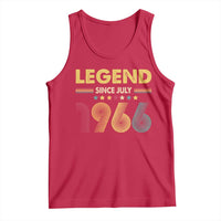 July 60th Birthday Tank Top Legends Since July 1966 Retro Bday
