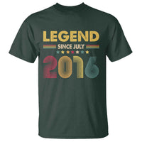 July 10th Birthday T Shirt Legends Since July 2016 Retro Bday