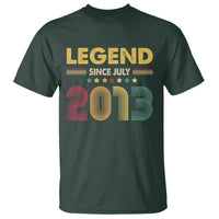 July 13th Birthday T Shirt Legends Since July 2013 Retro Bday