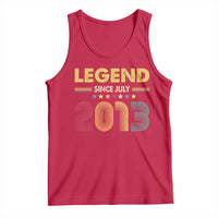 July 13th Birthday Tank Top Legends Since July 2013 Retro Bday