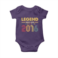 June 10th Birthday Baby Onesie Legends Since June 2016 Retro Bday