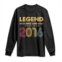 June 10th Birthday Long Sleeve Shirt Legends Since June 2016 Retro Bday