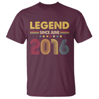 June 10th Birthday T Shirt Legends Since June 2016 Retro Bday