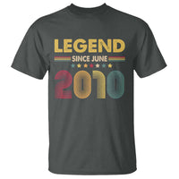 June 16th Birthday T Shirt Legends Since June 2010 Retro Bday