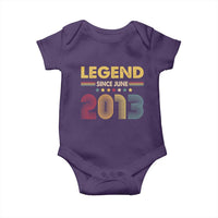 June 13th Birthday Baby Onesie Legends Since June 2013 Retro Bday