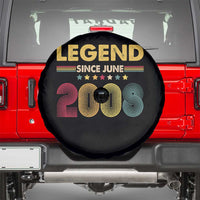 June 18th Birthday Spare Tire Cover Legends Since June 2008 Retro Bday