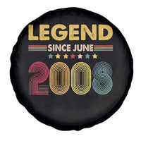 June 18th Birthday Spare Tire Cover Legends Since June 2008 Retro Bday