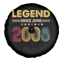 June 18th Birthday Spare Tire Cover Legends Since June 2008 Retro Bday
