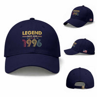 June 30th Birthday Baseball Cap Legends Since June 1996 Retro Bday