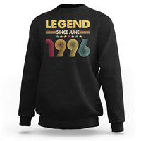 June 30th Birthday Sweatshirt Legends Since June 1996 Retro Bday