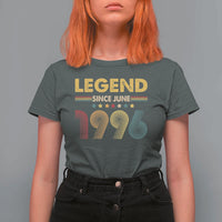 June 30th Birthday T Shirt For Women Legends Since June 1996 Retro Bday