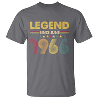 June 60th Birthday T Shirt Legends Since June 1966 Retro Bday