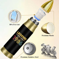 June 40th Birthday Bullet Tumbler Legends Since June 1986 Retro Bday