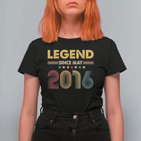 May 10th Birthday T Shirt For Women Legends Since May 2016 Retro Bday