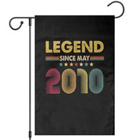 May 16th Birthday Garden Flag Legends Since May 2010 Retro Bday