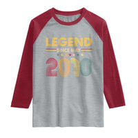 May 16th Birthday Raglan Shirt Legends Since May 2010 Retro Bday