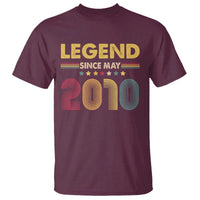 May 16th Birthday T Shirt Legends Since May 2010 Retro Bday