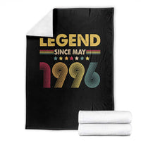May 30th Birthday Throw Blanket Legends Since May 1996 Retro Bday