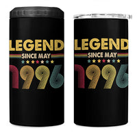 May 30th Birthday 4 in 1 Can Cooler Tumbler Legends Since May 1996 Retro Bday