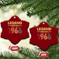 May 60th Birthday Ceramic Ornament Legends Since May 1966 Retro Bday