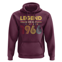 May 60th Birthday Hoodie Legends Since May 1966 Retro Bday