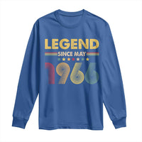 May 60th Birthday Long Sleeve Shirt Legends Since May 1966 Retro Bday