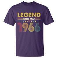 May 60th Birthday T Shirt Legends Since May 1966 Retro Bday