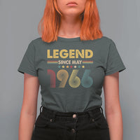 May 60th Birthday T Shirt For Women Legends Since May 1966 Retro Bday