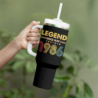 May 40th Birthday Tumbler With Handle Legends Since May 1986 Retro Bday