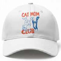 Cat Mom Club Baseball Cap Life is Better with Cats Mothers Day