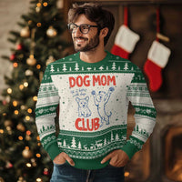 Dog Mom Club Ugly Christmas Sweater Life is Better with Dogs Mother's Day