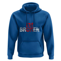 Invisible Illness Hoodie I'm OK I'm Broken - Wonder Print Shop