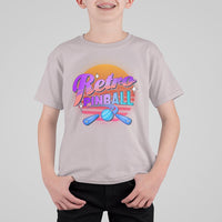 Retro Pinball T Shirt For Kid Machine Vintage Arcade Flippers Game - Wonder Print Shop