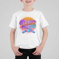 Retro Pinball T Shirt For Kid Machine Vintage Arcade Flippers Game - Wonder Print Shop