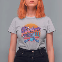 Retro Pinball T Shirt For Women Machine Vintage Arcade Flippers Game - Wonder Print Shop