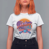 Retro Pinball T Shirt For Women Machine Vintage Arcade Flippers Game - Wonder Print Shop